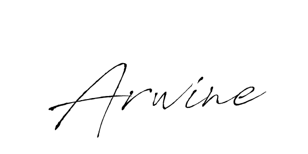 Design your own signature with our free online signature maker. With this signature software, you can create a handwritten (Antro_Vectra) signature for name Arwine. Arwine signature style 6 images and pictures png