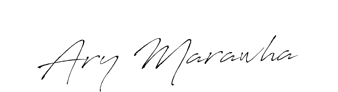 The best way (Antro_Vectra) to make a short signature is to pick only two or three words in your name. The name Ary Marawha include a total of six letters. For converting this name. Ary Marawha signature style 6 images and pictures png