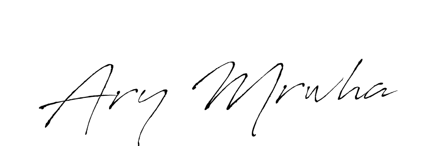 Use a signature maker to create a handwritten signature online. With this signature software, you can design (Antro_Vectra) your own signature for name Ary Mrwha. Ary Mrwha signature style 6 images and pictures png