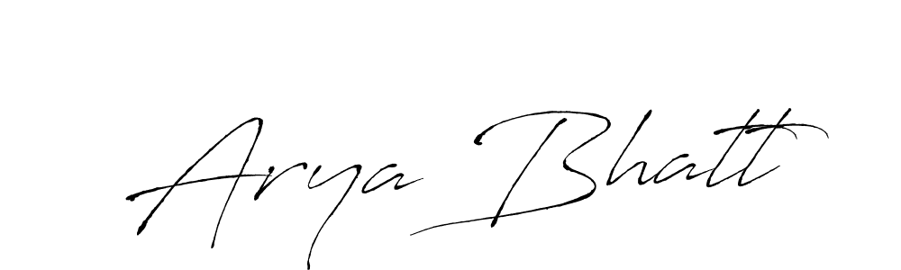 Use a signature maker to create a handwritten signature online. With this signature software, you can design (Antro_Vectra) your own signature for name Arya Bhatt. Arya Bhatt signature style 6 images and pictures png