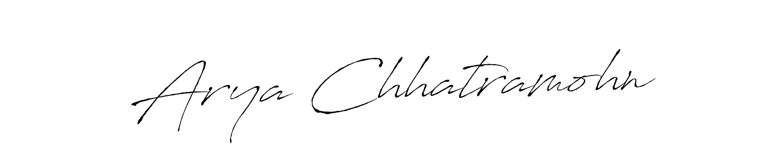 Antro_Vectra is a professional signature style that is perfect for those who want to add a touch of class to their signature. It is also a great choice for those who want to make their signature more unique. Get Arya Chhatramohn name to fancy signature for free. Arya Chhatramohn signature style 6 images and pictures png