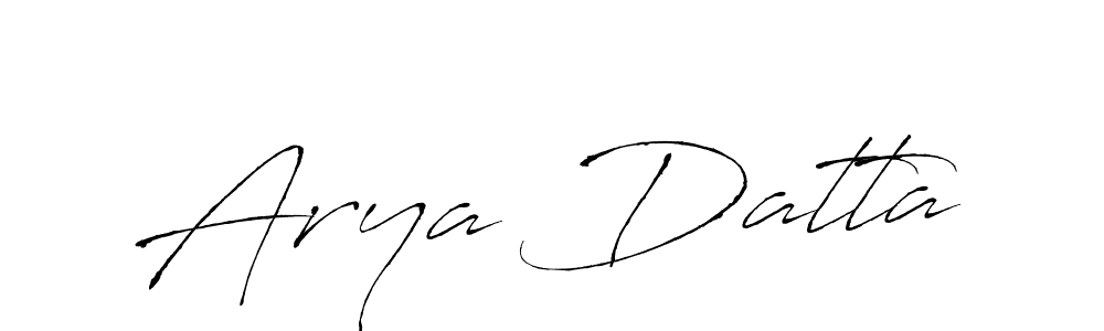 You should practise on your own different ways (Antro_Vectra) to write your name (Arya Datta) in signature. don't let someone else do it for you. Arya Datta signature style 6 images and pictures png