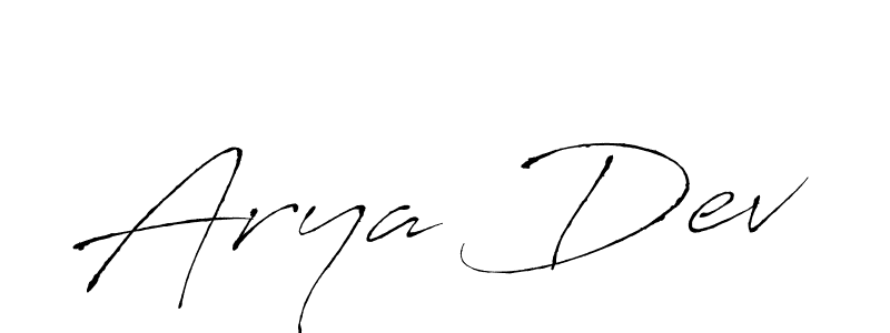 It looks lik you need a new signature style for name Arya Dev. Design unique handwritten (Antro_Vectra) signature with our free signature maker in just a few clicks. Arya Dev signature style 6 images and pictures png
