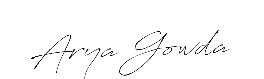 Here are the top 10 professional signature styles for the name Arya Gowda. These are the best autograph styles you can use for your name. Arya Gowda signature style 6 images and pictures png