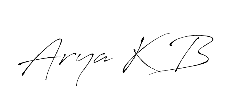 Make a beautiful signature design for name Arya K B. Use this online signature maker to create a handwritten signature for free. Arya K B signature style 6 images and pictures png