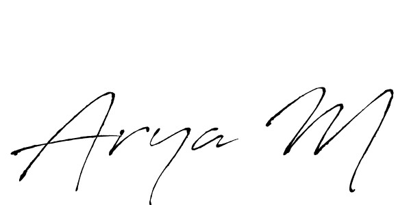 if you are searching for the best signature style for your name Arya M. so please give up your signature search. here we have designed multiple signature styles  using Antro_Vectra. Arya M signature style 6 images and pictures png