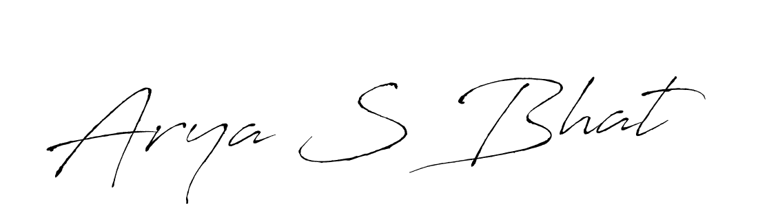 The best way (Antro_Vectra) to make a short signature is to pick only two or three words in your name. The name Arya S Bhat include a total of six letters. For converting this name. Arya S Bhat signature style 6 images and pictures png