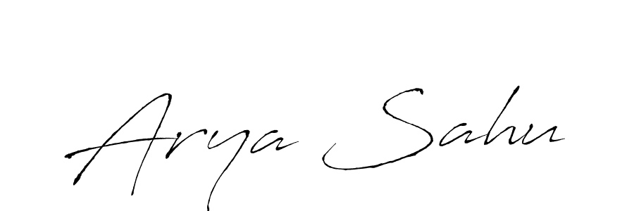 How to make Arya Sahu name signature. Use Antro_Vectra style for creating short signs online. This is the latest handwritten sign. Arya Sahu signature style 6 images and pictures png