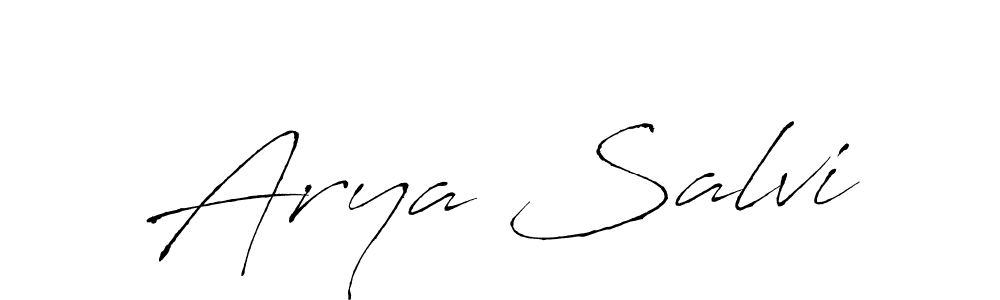 Create a beautiful signature design for name Arya Salvi. With this signature (Antro_Vectra) fonts, you can make a handwritten signature for free. Arya Salvi signature style 6 images and pictures png