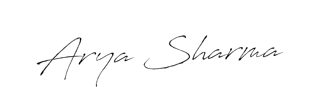 Arya Sharma stylish signature style. Best Handwritten Sign (Antro_Vectra) for my name. Handwritten Signature Collection Ideas for my name Arya Sharma. Arya Sharma signature style 6 images and pictures png