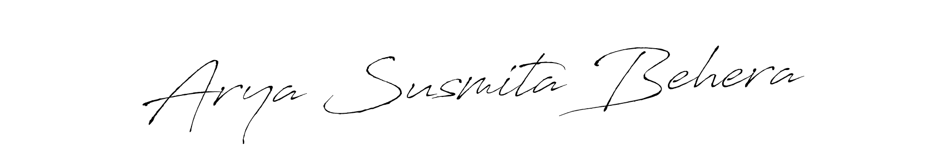 The best way (Antro_Vectra) to make a short signature is to pick only two or three words in your name. The name Arya Susmita Behera include a total of six letters. For converting this name. Arya Susmita Behera signature style 6 images and pictures png