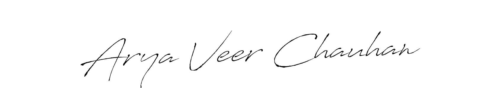 Design your own signature with our free online signature maker. With this signature software, you can create a handwritten (Antro_Vectra) signature for name Arya Veer Chauhan. Arya Veer Chauhan signature style 6 images and pictures png