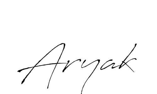 Make a beautiful signature design for name Aryak. With this signature (Antro_Vectra) style, you can create a handwritten signature for free. Aryak signature style 6 images and pictures png