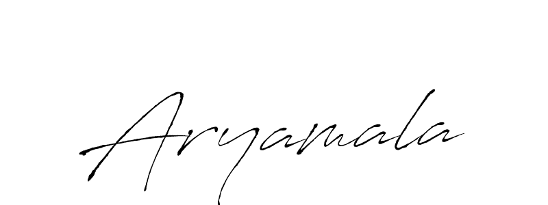 Aryamala stylish signature style. Best Handwritten Sign (Antro_Vectra) for my name. Handwritten Signature Collection Ideas for my name Aryamala. Aryamala signature style 6 images and pictures png