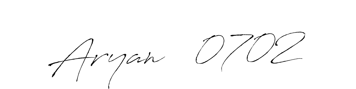 Make a beautiful signature design for name Aryan   0702. With this signature (Antro_Vectra) style, you can create a handwritten signature for free. Aryan   0702 signature style 6 images and pictures png