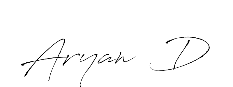 Similarly Antro_Vectra is the best handwritten signature design. Signature creator online .You can use it as an online autograph creator for name Aryan  D. Aryan  D signature style 6 images and pictures png