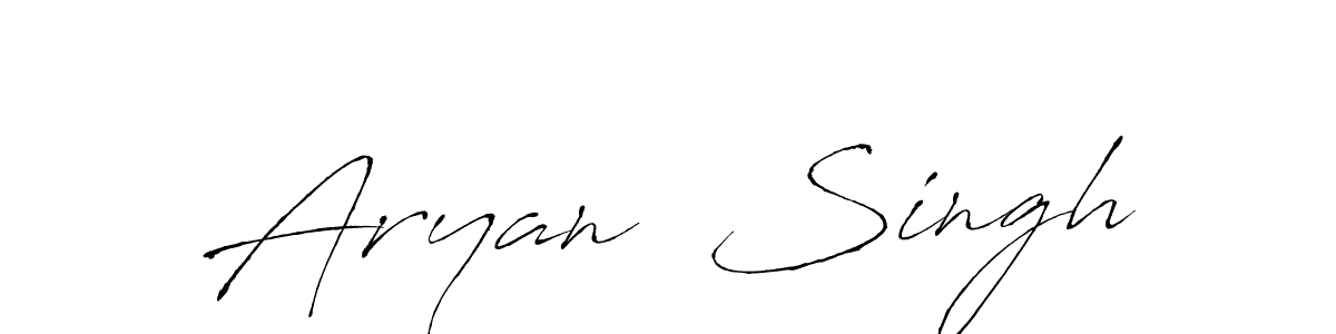 Aryan  Singh stylish signature style. Best Handwritten Sign (Antro_Vectra) for my name. Handwritten Signature Collection Ideas for my name Aryan  Singh. Aryan  Singh signature style 6 images and pictures png