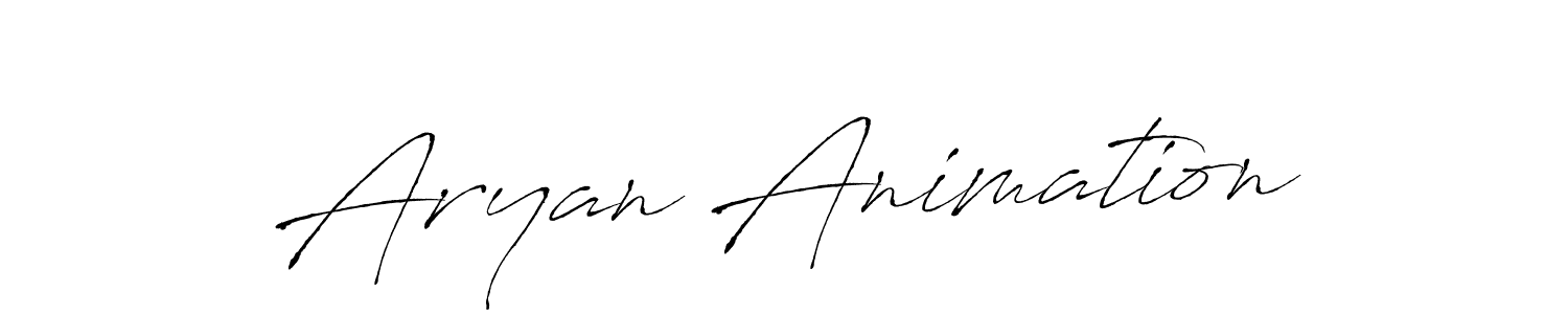 Use a signature maker to create a handwritten signature online. With this signature software, you can design (Antro_Vectra) your own signature for name Aryan Animation. Aryan Animation signature style 6 images and pictures png