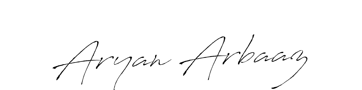 Create a beautiful signature design for name Aryan Arbaaz. With this signature (Antro_Vectra) fonts, you can make a handwritten signature for free. Aryan Arbaaz signature style 6 images and pictures png