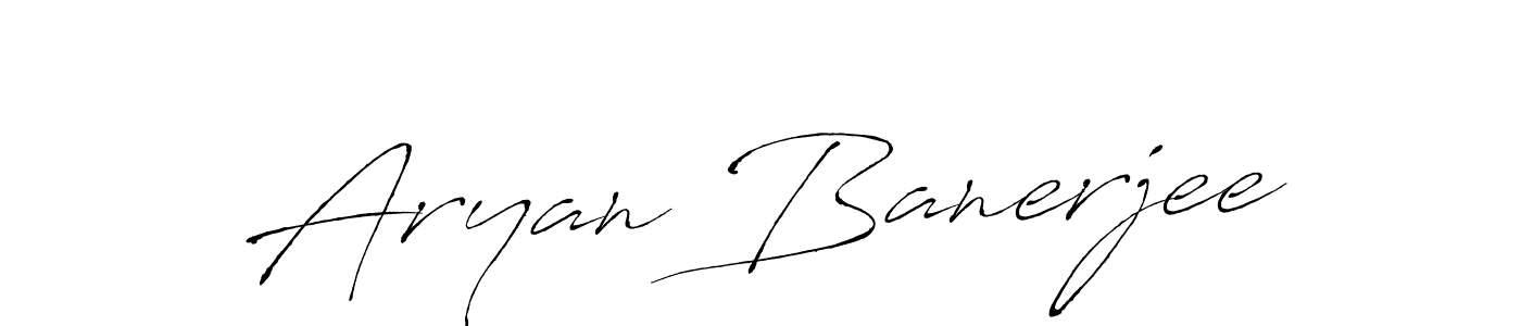 Create a beautiful signature design for name Aryan Banerjee. With this signature (Antro_Vectra) fonts, you can make a handwritten signature for free. Aryan Banerjee signature style 6 images and pictures png