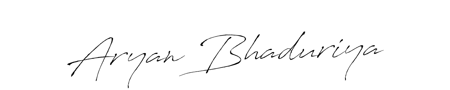 Use a signature maker to create a handwritten signature online. With this signature software, you can design (Antro_Vectra) your own signature for name Aryan Bhaduriya. Aryan Bhaduriya signature style 6 images and pictures png