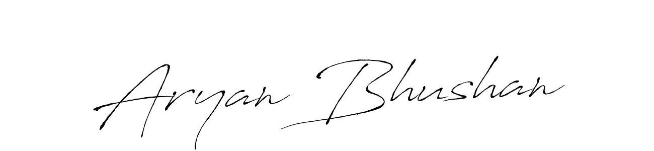 Create a beautiful signature design for name Aryan Bhushan. With this signature (Antro_Vectra) fonts, you can make a handwritten signature for free. Aryan Bhushan signature style 6 images and pictures png