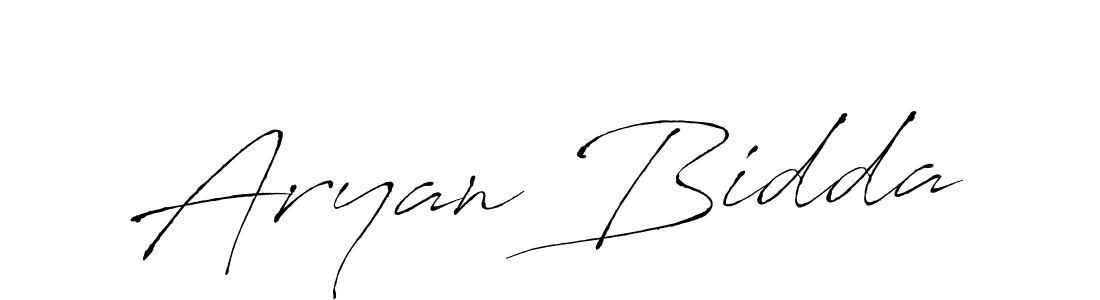 Aryan Bidda stylish signature style. Best Handwritten Sign (Antro_Vectra) for my name. Handwritten Signature Collection Ideas for my name Aryan Bidda. Aryan Bidda signature style 6 images and pictures png