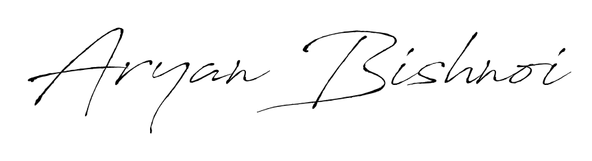 Master the art of signing with Aryan Bishnoi written in fluent Antro_Vectra script. A great template to practice and refine your handwriting. Aryan Bishnoi signature style 6 images and pictures png