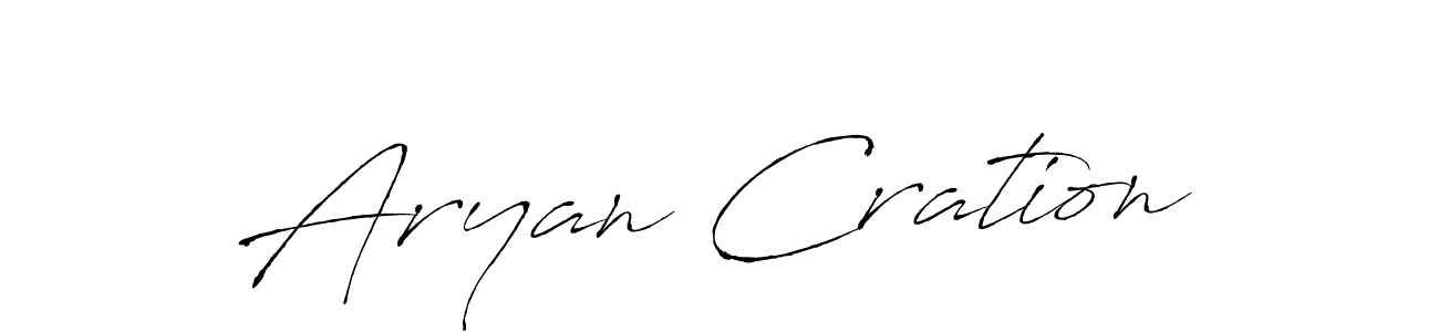 You should practise on your own different ways (Antro_Vectra) to write your name (Aryan Cration) in signature. don't let someone else do it for you. Aryan Cration signature style 6 images and pictures png