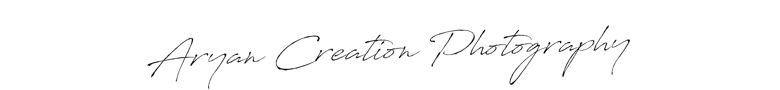 Design your own signature with our free online signature maker. With this signature software, you can create a handwritten (Antro_Vectra) signature for name Aryan Creation Photography. Aryan Creation Photography signature style 6 images and pictures png