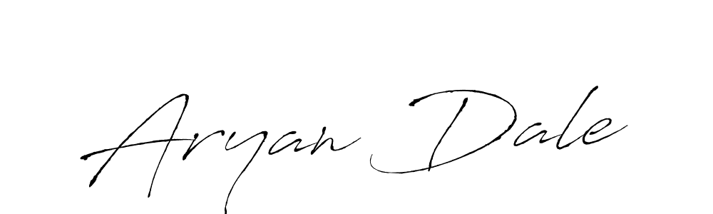How to make Aryan Dale name signature. Use Antro_Vectra style for creating short signs online. This is the latest handwritten sign. Aryan Dale signature style 6 images and pictures png