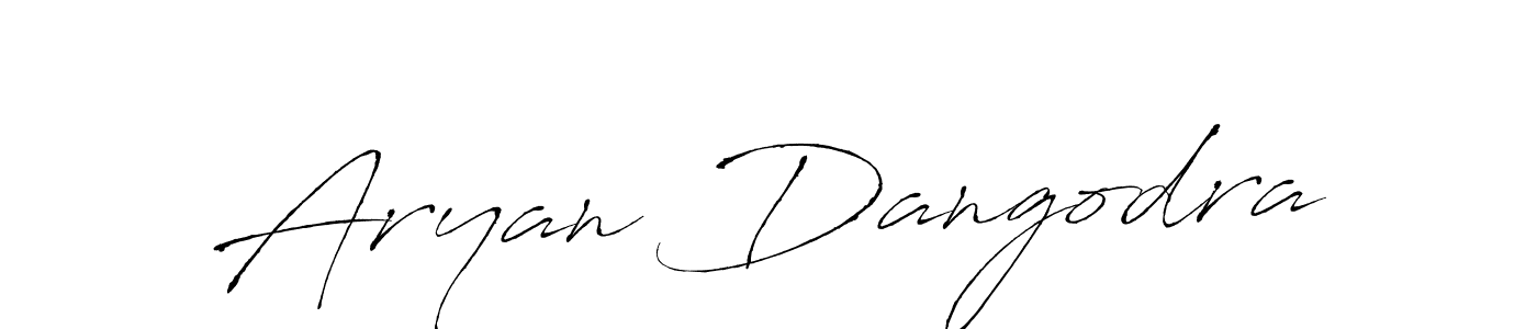 How to make Aryan Dangodra signature? Antro_Vectra is a professional autograph style. Create handwritten signature for Aryan Dangodra name. Aryan Dangodra signature style 6 images and pictures png
