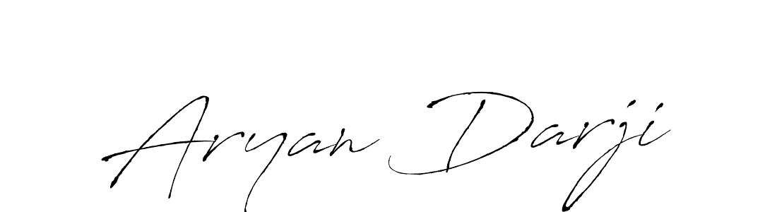 How to make Aryan Darji name signature. Use Antro_Vectra style for creating short signs online. This is the latest handwritten sign. Aryan Darji signature style 6 images and pictures png