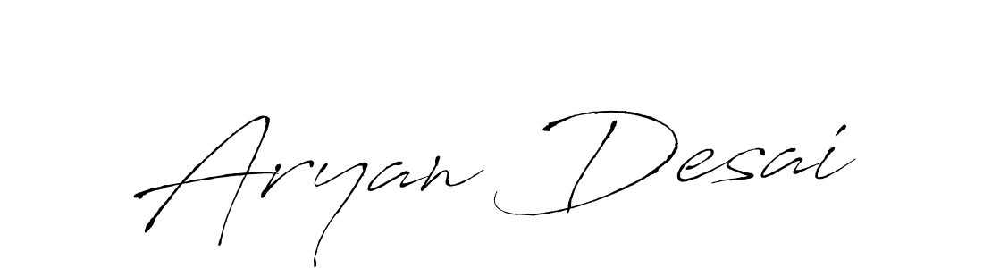 Antro_Vectra is a professional signature style that is perfect for those who want to add a touch of class to their signature. It is also a great choice for those who want to make their signature more unique. Get Aryan Desai name to fancy signature for free. Aryan Desai signature style 6 images and pictures png