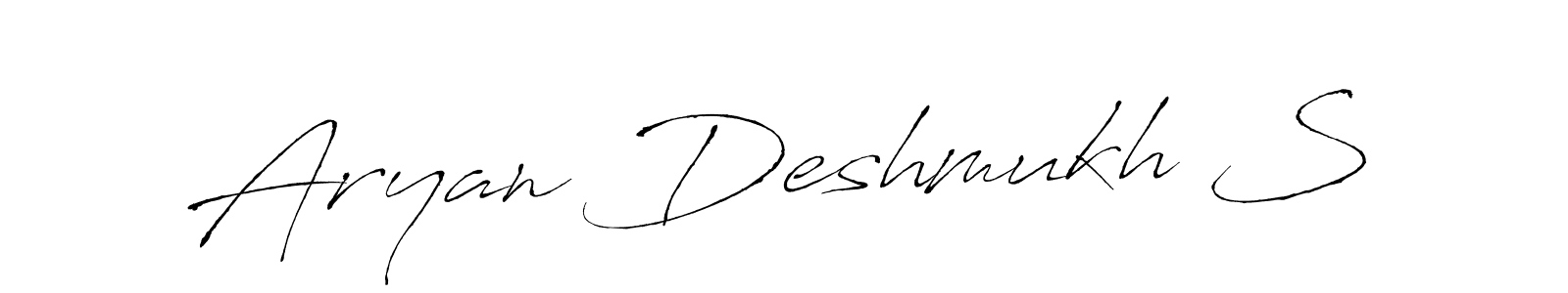 if you are searching for the best signature style for your name Aryan Deshmukh S. so please give up your signature search. here we have designed multiple signature styles  using Antro_Vectra. Aryan Deshmukh S signature style 6 images and pictures png