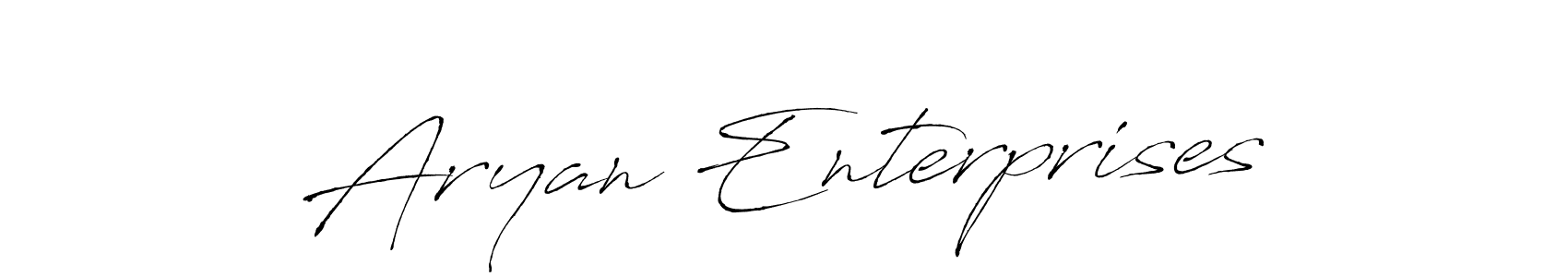 How to make Aryan Enterprises signature? Antro_Vectra is a professional autograph style. Create handwritten signature for Aryan Enterprises name. Aryan Enterprises signature style 6 images and pictures png