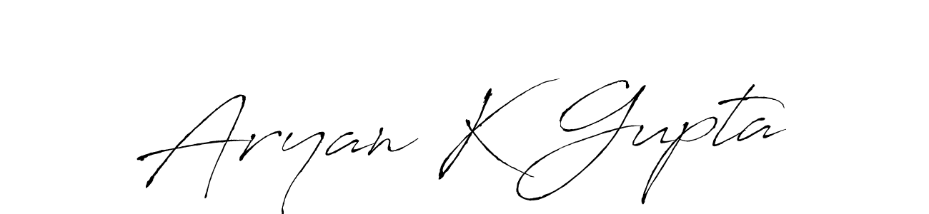 It looks lik you need a new signature style for name Aryan K Gupta. Design unique handwritten (Antro_Vectra) signature with our free signature maker in just a few clicks. Aryan K Gupta signature style 6 images and pictures png