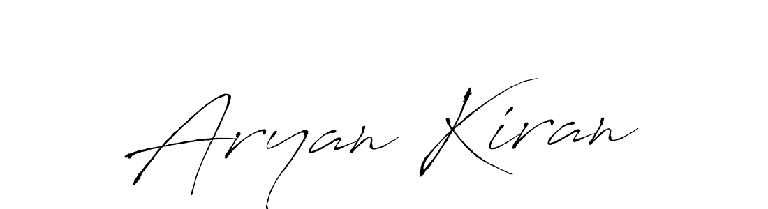 Make a short Aryan Kiran signature style. Manage your documents anywhere anytime using Antro_Vectra. Create and add eSignatures, submit forms, share and send files easily. Aryan Kiran signature style 6 images and pictures png