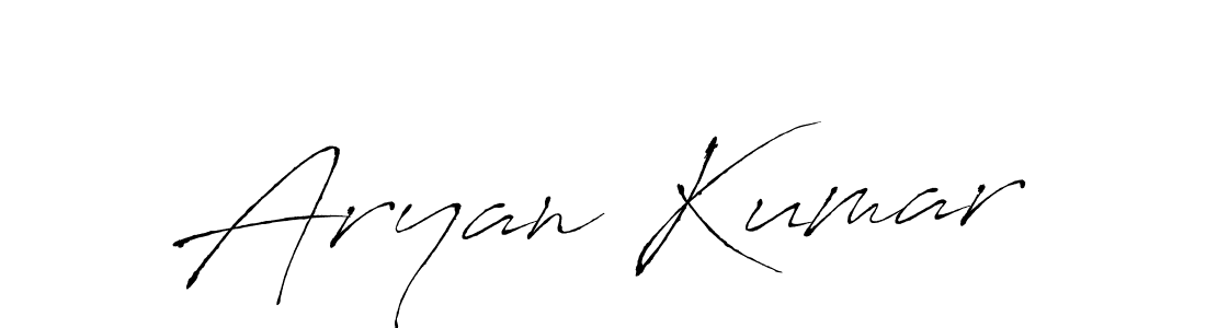 Create a beautiful signature design for name Aryan Kumar. With this signature (Antro_Vectra) fonts, you can make a handwritten signature for free. Aryan Kumar signature style 6 images and pictures png