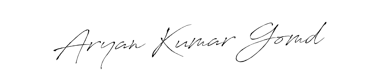 Make a short Aryan Kumar Gomd signature style. Manage your documents anywhere anytime using Antro_Vectra. Create and add eSignatures, submit forms, share and send files easily. Aryan Kumar Gomd signature style 6 images and pictures png