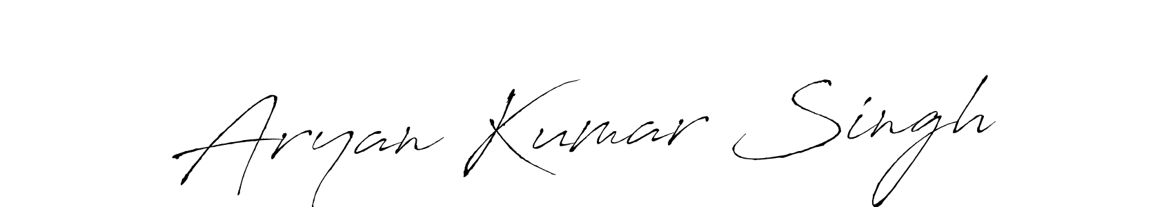 Design your own signature with our free online signature maker. With this signature software, you can create a handwritten (Antro_Vectra) signature for name Aryan Kumar Singh. Aryan Kumar Singh signature style 6 images and pictures png