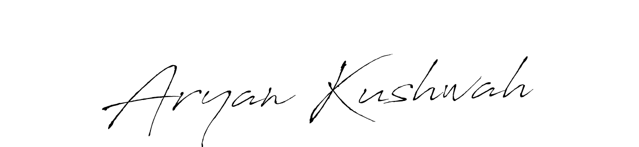 Antro_Vectra is a professional signature style that is perfect for those who want to add a touch of class to their signature. It is also a great choice for those who want to make their signature more unique. Get Aryan Kushwah name to fancy signature for free. Aryan Kushwah signature style 6 images and pictures png