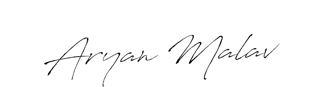 Aryan Malav stylish signature style. Best Handwritten Sign (Antro_Vectra) for my name. Handwritten Signature Collection Ideas for my name Aryan Malav. Aryan Malav signature style 6 images and pictures png