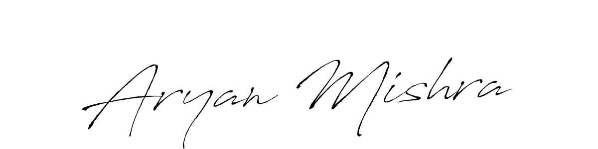 Design your own signature with our free online signature maker. With this signature software, you can create a handwritten (Antro_Vectra) signature for name Aryan Mishra. Aryan Mishra signature style 6 images and pictures png