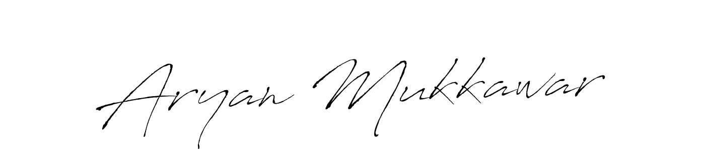 Make a beautiful signature design for name Aryan Mukkawar. With this signature (Antro_Vectra) style, you can create a handwritten signature for free. Aryan Mukkawar signature style 6 images and pictures png