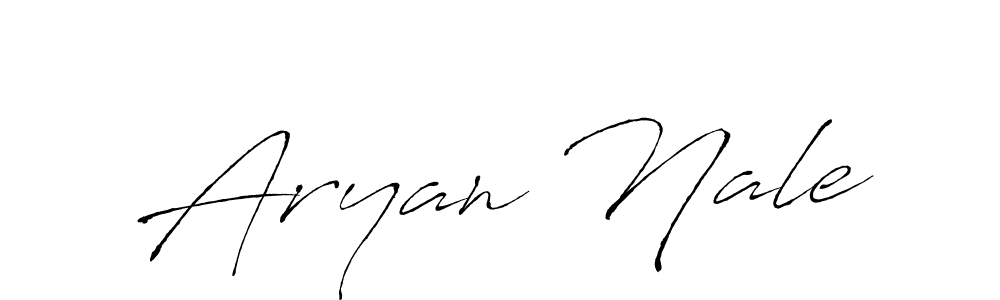 How to make Aryan Nale name signature. Use Antro_Vectra style for creating short signs online. This is the latest handwritten sign. Aryan Nale signature style 6 images and pictures png