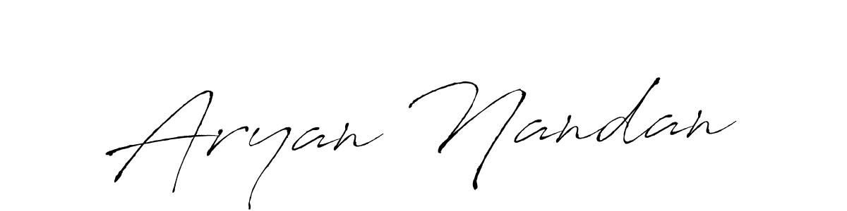 Make a beautiful signature design for name Aryan Nandan. With this signature (Antro_Vectra) style, you can create a handwritten signature for free. Aryan Nandan signature style 6 images and pictures png