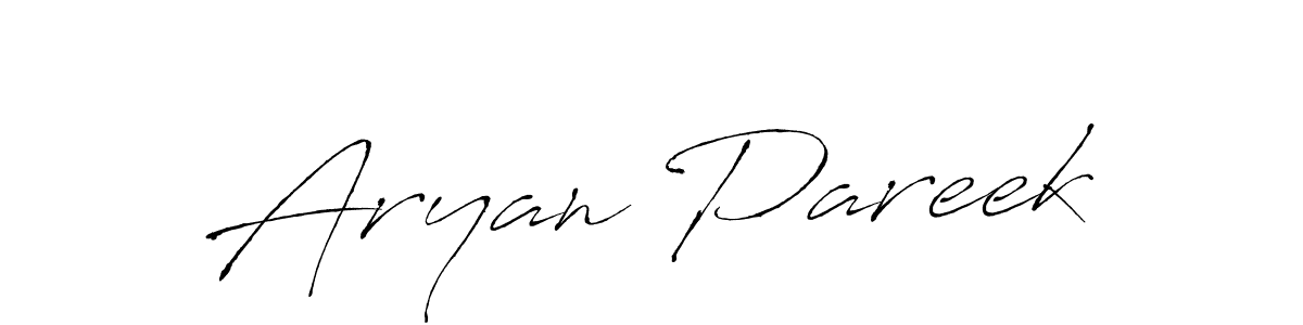 Create a beautiful signature design for name Aryan Pareek. With this signature (Antro_Vectra) fonts, you can make a handwritten signature for free. Aryan Pareek signature style 6 images and pictures png