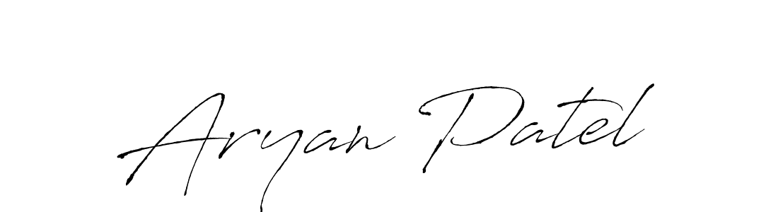 Make a beautiful signature design for name Aryan Patel. With this signature (Antro_Vectra) style, you can create a handwritten signature for free. Aryan Patel signature style 6 images and pictures png