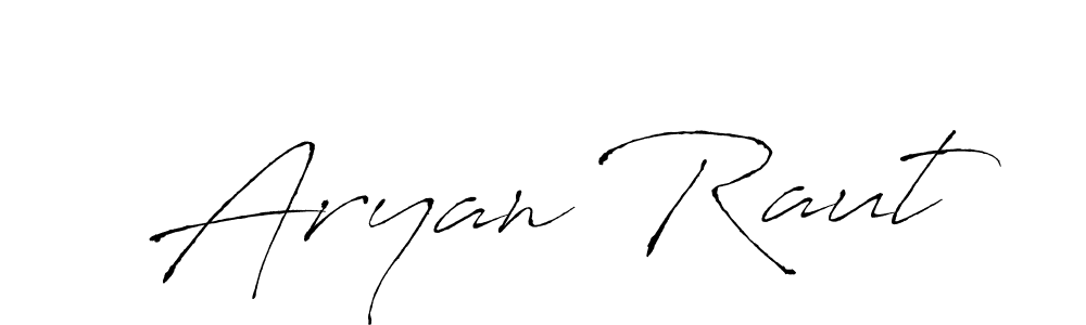 Make a beautiful signature design for name Aryan Raut. With this signature (Antro_Vectra) style, you can create a handwritten signature for free. Aryan Raut signature style 6 images and pictures png